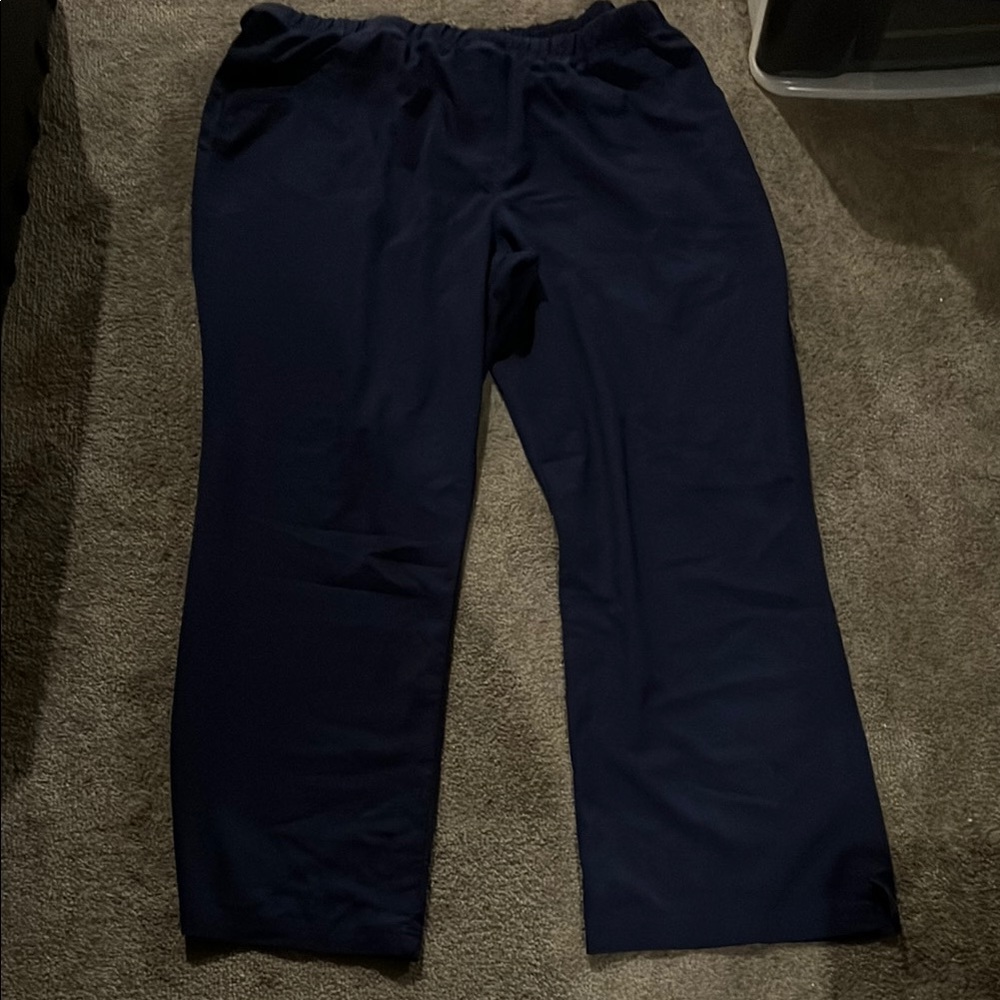 Urbane Ultimate Women’s Navy Elastic Waist Scrub Pants 2X